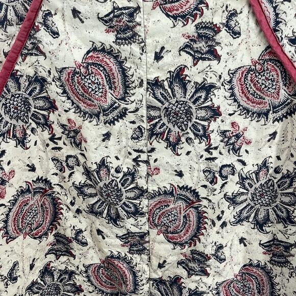 Free People Belario reversible paisley denim full zip midi length jacket - Picture 9 of 9